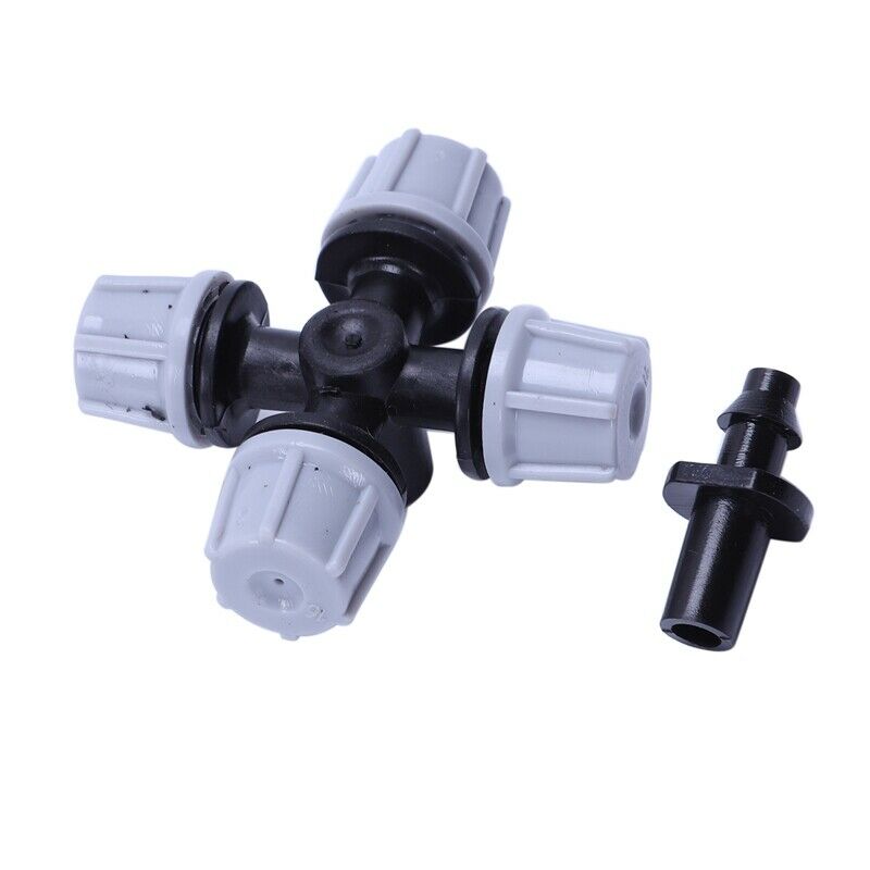 Greenhouse Humidifier Plant Misting Cross Atomizing Nozzle Sprinkler Tee (1