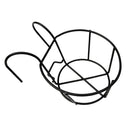 Black Metal Flowerpot Hanging Basket Holder Garden Plant Racks Metal Baskets