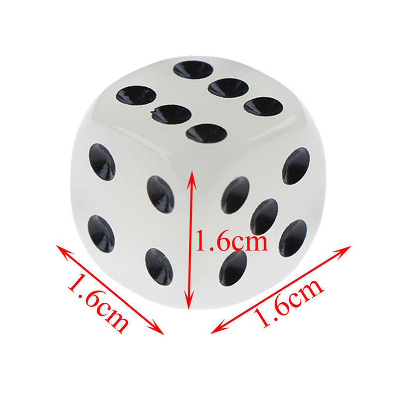 6Pcs 16Mm Luminous Dice Rounded Corner Drinking Glowing DiceEntertainmentDice OZ