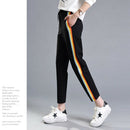 Sweatpants Rainbow Striped Side Pant Women Loose Trousers Joggers Sweat Pan