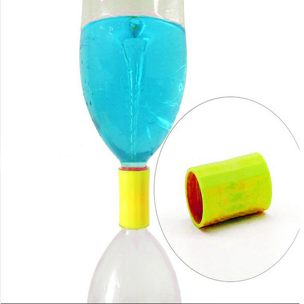 5x Bottle Connectors  Connector Tubes Scientific Experiment Yellow