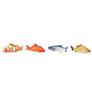 Set of 4 Pet Cats Electric Fish Toys Cat Kicker Cat Biting Kicking Play