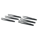 6PC Precision Tweezer Set Plastic Anti Static Tool Kit Size 1/2/3/5/6/8 Black^^