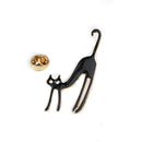 Fashion Jewelry Enamel Cute Cat Collar Brooch Pin Women Party Gift Black