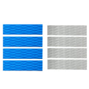 4 Pieces EVA Surfing SUP Skimboard Surfboard Traction Pad Bar Grips Sky Blue