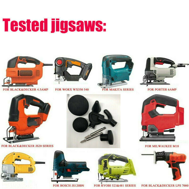 Percussion Massager Attachment Tips 6 BEST SIZES HEAVY DUTY w/ Robs Worx-jiigsaw