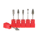 6-Pack Professional Nail Drill Bits Rotary Burr Grinding Head Polisher 3/32