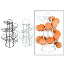 2x Iron Spiraling Egg Skelters Storage Rack Dispenser Space Saver 24 Eggs