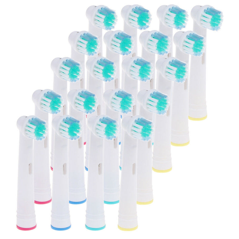 20 Pcs Electric Tooth Brush Replacement Heads Fit For Braun Cross Acti !P.AU3C