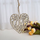 10Pcs Wooden Love Heart Shape Wedding Party Home Hanging Decoration Craft DIY