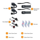 9pcs/set Bicycle Wheel Wire Lamps Cycling Bike Tail Lights Flashlights Clip
