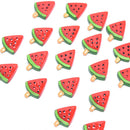 20Pcs Red Watermelon Decoration Crafts Beads Flatback Cabochon DIY Accessor BX