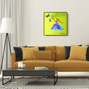 DIY Round Diamond Painting Cartoon Girl Cross Stitch Mosaic Kit Home Decor