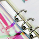 Pvc Rainbow Transparent Notebook Diary Cover Glitter Loose Leaf Note Book P A8L4