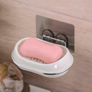 Plastic Suction Cup Soap Bathroom Shower Box Storage Tray Holder Accessori BSE