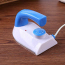 Blue Travel Mini Electric Thermostat Handheld Coated Plate Iron