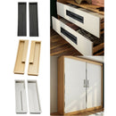 1 Pair Zinc Alloy Concealed Flip Handle Kitchen Cabinet Pull Black