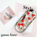 100 PCS Mini Wooden Clasps Heart (White + Red) Clamps Wooden Decoration Sma