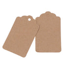 100Pcs Blank Kraft Jewelry Price Label String Price Tags With String 20m ME