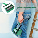 Flowers Pattern Paint Roller Wall Decor Roller Brush Tool (Double Colors) A