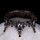 Round Crown Rhinestones Birthday Crown Cake Baking Decoration Retro Queen C