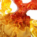 Feng Shui Wealth Lucky Citrine Crystal Gem Money Coins Tree in Money Bag De R7F3