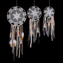 Pink Macrame Dream Catchers Wall Hanging Kids Girls Room Wall Decor 3 Pcs TaV5S7