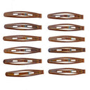Woman 6 Pairs Coffee Metal Hairpins Brooch Hair clips