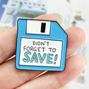 Creative Notes Message Card Brooch Badges Backpack Pins Jewelry (Style 1) A