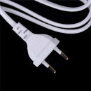 White 1.5m EU European 2-Prong Port AC Power Cord Cable For Router LCD TV M&O