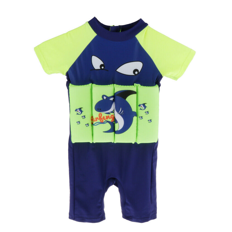 Child Printing Buoyancy Swimsuit Early Education Floating Clothes Shark-L