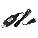 4.2V 54cm Black USB Charging Cable for WPL B14K B24K C14K C24K B16K B36K