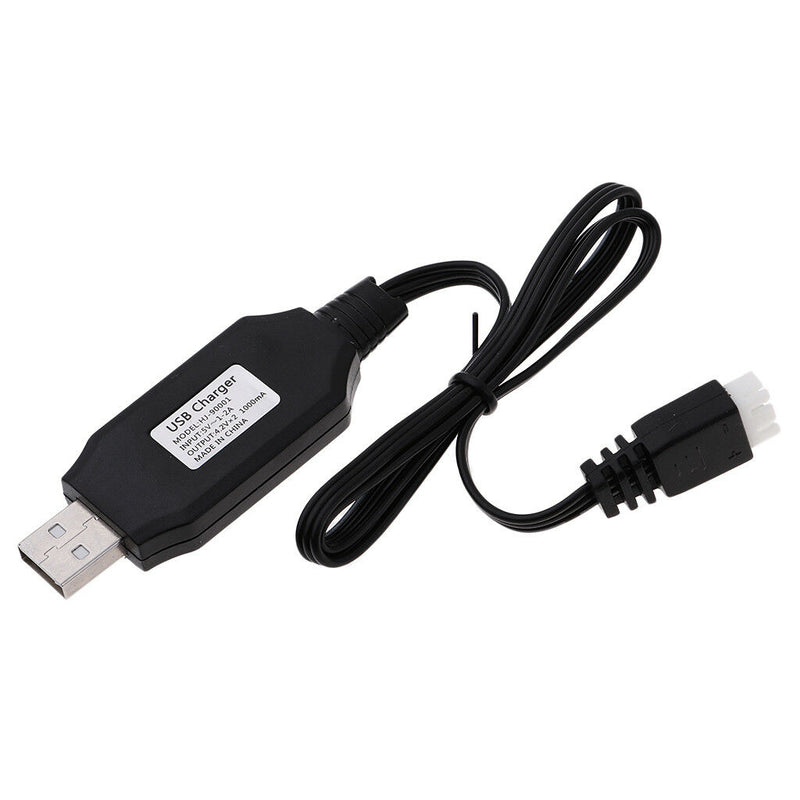 4.2V 54cm Black USB Charging Cable for WPL B14K B24K C14K C24K B16K B36K