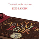 Adventure Book with Embossed Cover, Large 12.3 x 8.3 Inch 80 Pages Scrapboo