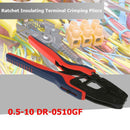 Ratchet Insulating Terminal Crimping Pliers Hand Tool Wire Clamp (DR-0510GF A