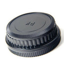 New 2pcs/set Plastic Rear Lens and Body Cap or Cover for Pentax K PK Camera