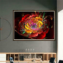 Fluorescent Flower 5D DIY Full Drill Diamond Painting Embroidery Stitch (E)
