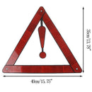 Emergency Red Reflective Triangle Warning Sign PVC Safety Portable Car Supplie,a