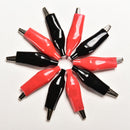 10x Plastic Covered Battery Terminal Alligator Clips Clamps 44mm Gw