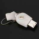 8GB USB 2.0 Flash Drive Memory Stick Shape Novelty Paw Shape, White A9N3