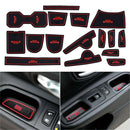 Popular 16pcs Silencer Inner Gate Slot Mats Cup Pad Fit for Jeep Renegade 18-20