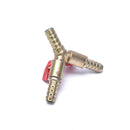 Clamp Fitting Fuel Water Oil Gas 3/8" 10mm Brass Y 3-Way Shut Off Ball Valve Hn