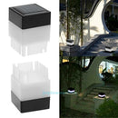 Outdoor Solar Power LED Cube Light Garden Fence Porch Pool Path Way Lamp White
