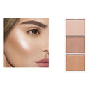 Sace Lady 4 Colors Highlighter Palette Makeup Face Contour Powder Bronzer M
