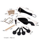 Ebony Wood 4/4 Violin Accessories Bridge Chinrest Endpin Tuners Tail Gut  A