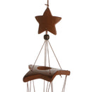 Star Bamboo Windchime 24.4inch Long Durable Hand Crafted Garden
