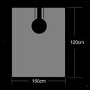 100x L Disposable Hair Cutting Cape Gown Barber Capes Gowns Apron with Clips