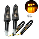 12V Motorcycle Bike 6LED Turn Signal Blinker light Indicators Amber UniversalOZ
