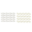40pcs Alloy Metal 2.4mm Ball Bead Chain Matching Connectors Jewelry Findings