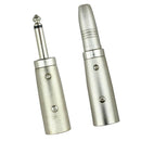 3 Pin XLR Male To 1/4" 6.35mm Mono Male Jack Audio Cable Mic DJ PA Adapter